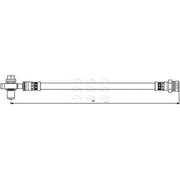 Apec Brake Hydraulic Hose Line Rear Left HOS3864