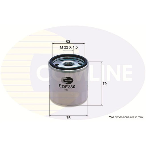 Comline Engine Oil Filter fits Citroën Relay III 2006-2020 2.2