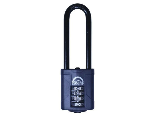 Squire CP40/2.5 Combination Padlock 4-Wheel 40mm Extra Long Shackle 63mm Squire - Dynamic Drive