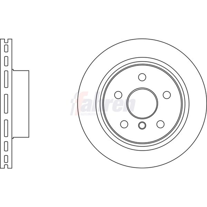 Fahren 2 x Vented Front Brake Discs FBD6795-x2