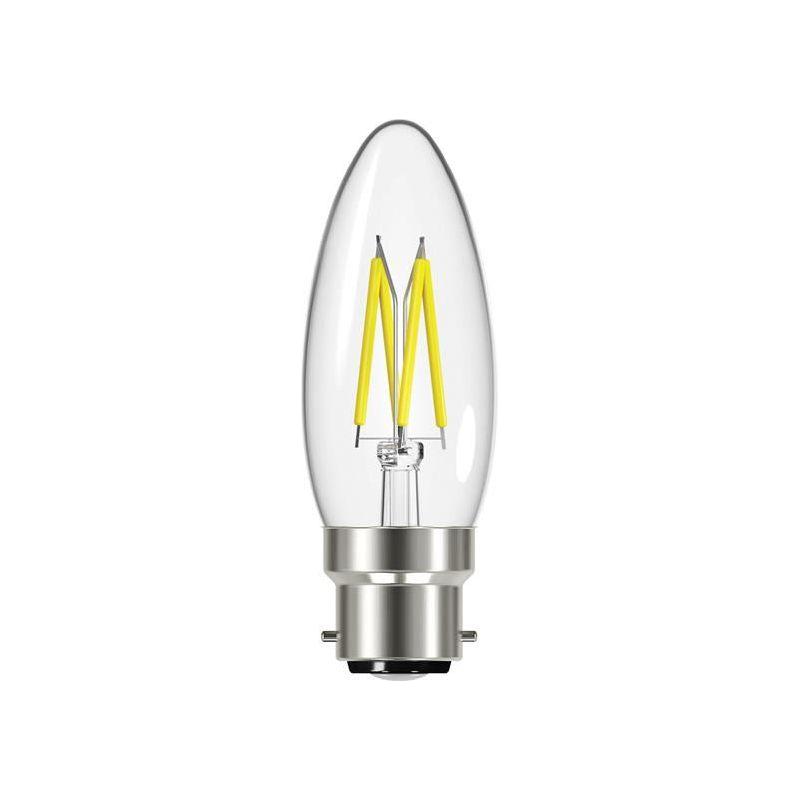 Energizer® LED BC (B22) Candle Filament Non-Dimmable Bulb, Warm White 250 lm 2.3W Energizer® - NN4 Online