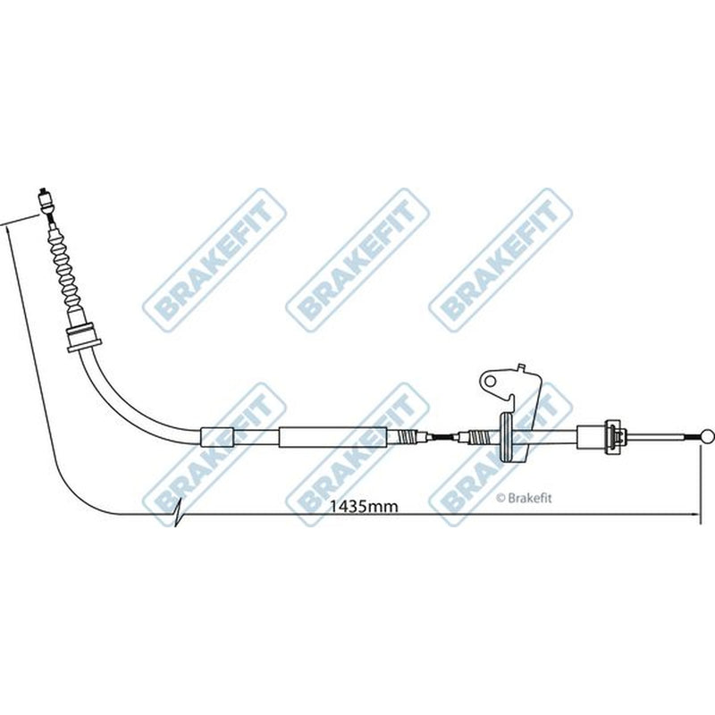 Apec Handbrake Cable Left Rear fits Mini Mini 2001-2008