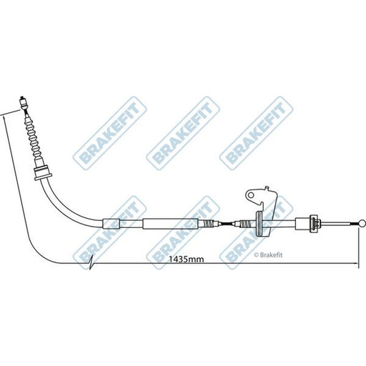 Apec Handbrake Cable Left Rear fits Mini Mini 2001-2008