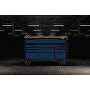 Draper BUNKER Workbench Roller Tool Cabinet, 10 Drawer, 56", Blue 08237 Draper - Dynamic Drive