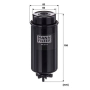 MANN-FILTER Fuel Filter Element fits New Holland Tm 2000-2007