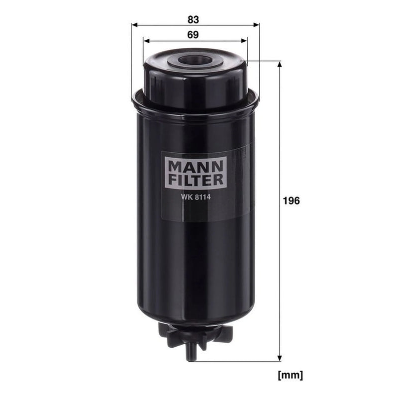 MANN-FILTER Fuel Filter Element fits New Holland Tm 2000-2007