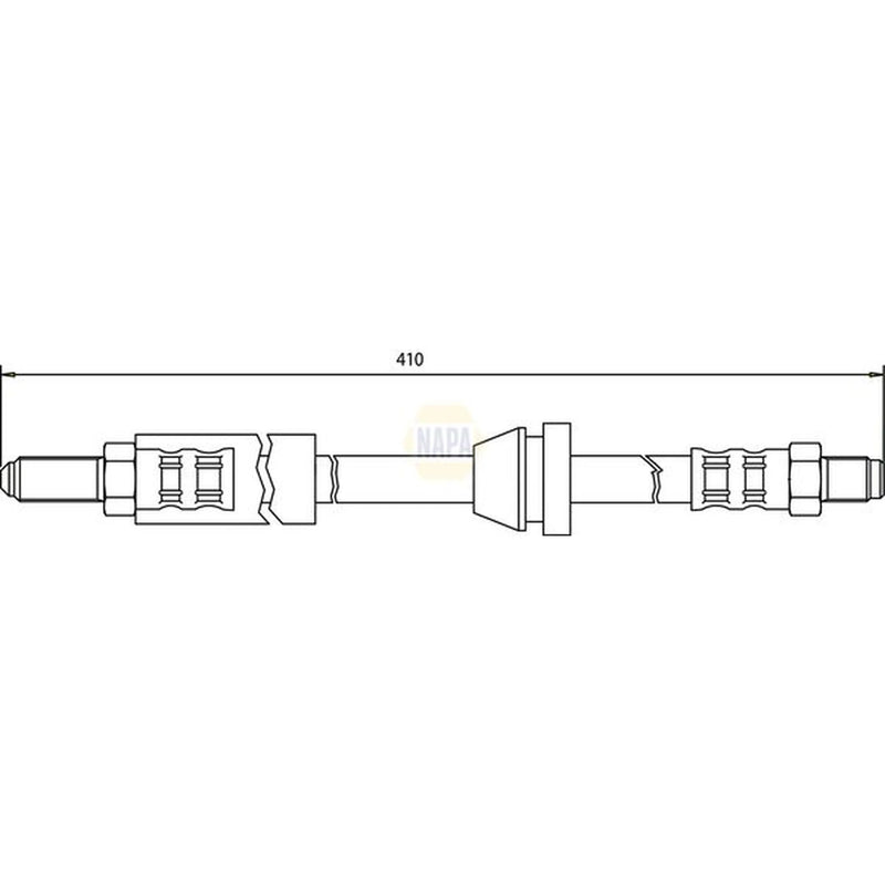 NAPA Brake Hydraulic Hose Line Front NBH1408
