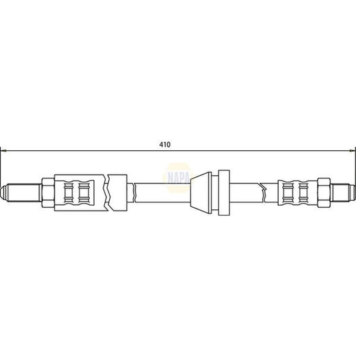 NAPA Brake Hydraulic Hose Line Front NBH1408