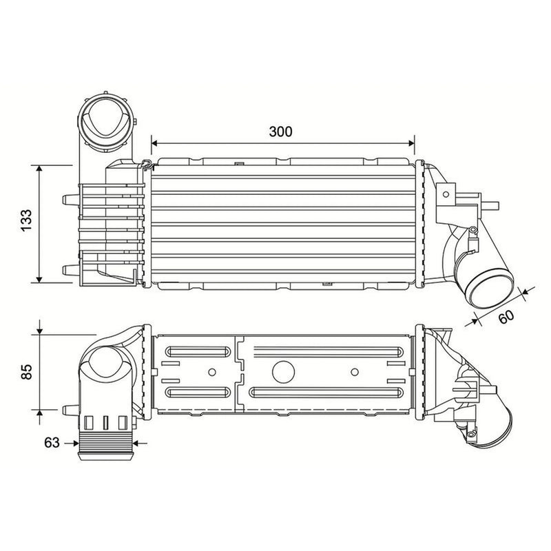 Valeo Intercooler (Charge Air Cooler) 881605