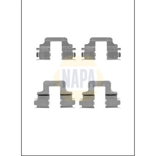 NAPA Brake Pad Accessory Fitting Kit Rear fits Ford Galaxy 2006-2015 2.0