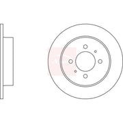 Apec Rear Brake Solid Discs & Pads fits Nissan Almera 1996-2000 2.0