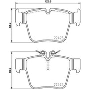 DON Rear Brake Pad Set fits Mercedes-Benz C-Class 2015-2023