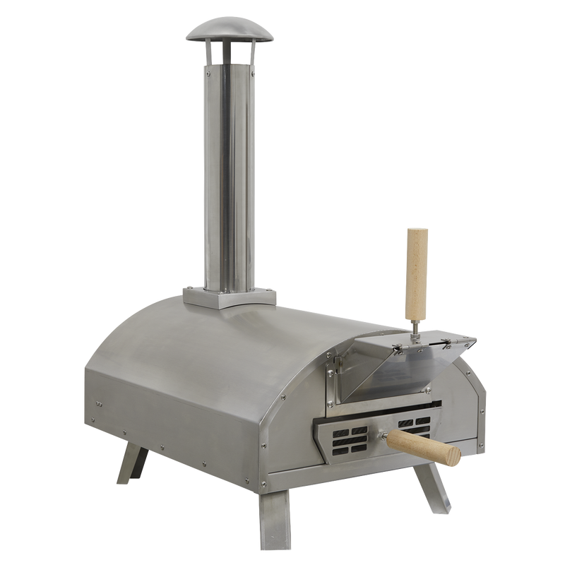 Dellonda Portable Wood-Fired Pizza Oven and Smoking Oven Stainless Steel Dellonda  - Dynamic Drive