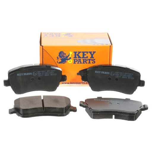 Key Parts 4 x Front Brake Pad Set fits Dacia Dokker 2012-2021 1.5 1.6