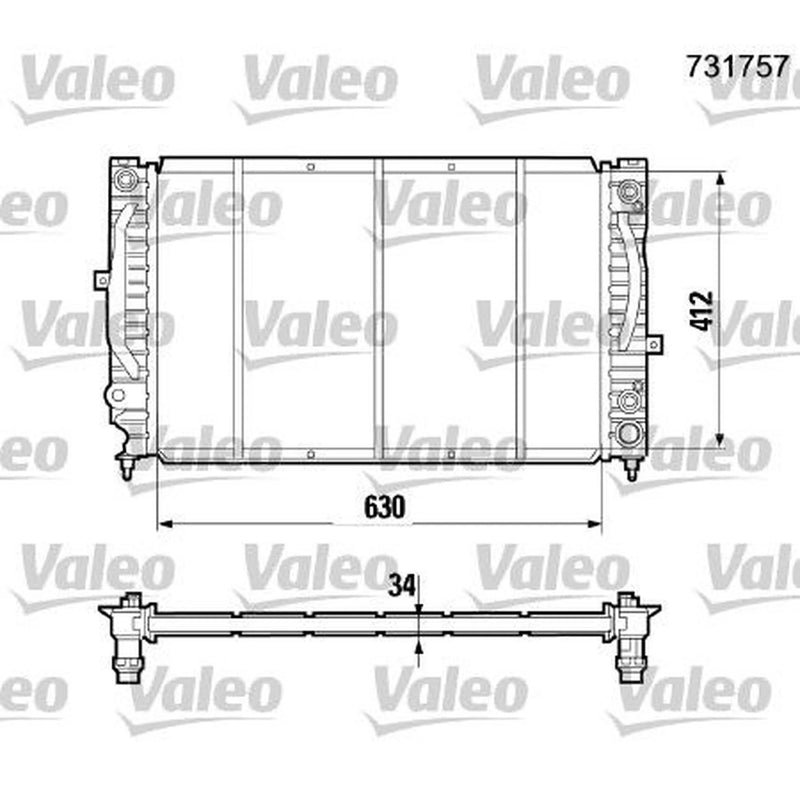 Valeo Engine Radiator 731757