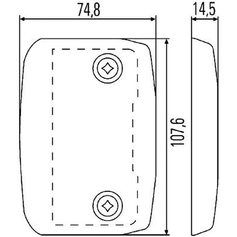 Hella Direction Indicator Light Right