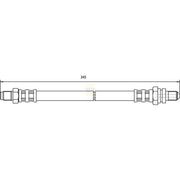 NAPA Brake Hydraulic Hose Line Rear fits Ford Courier Hatchback 2000-2003 1.8