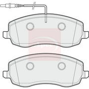 Apec Front Brake Pad Set fits Citroën C8 2006-2012 2.0 2.2