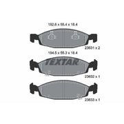 Textar Front Brake Pad Set 2363101