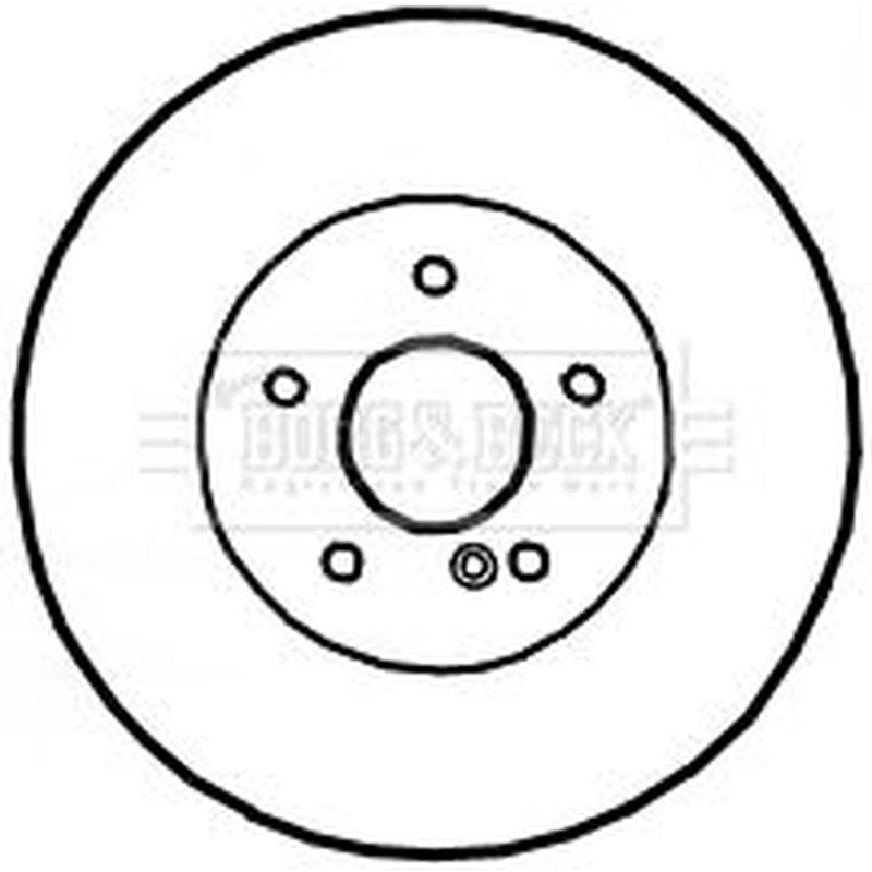 Borg & Beck Front / & Rear / Brake Discs & Pads fits Mercedes-Benz Sl 2006-2012