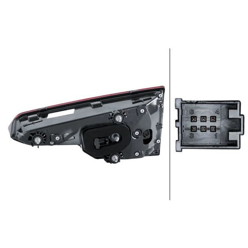 Hella Tail Light / Lamp LED Left fits Audi A4 B9 2015-2021 1.4 2.0 3.0