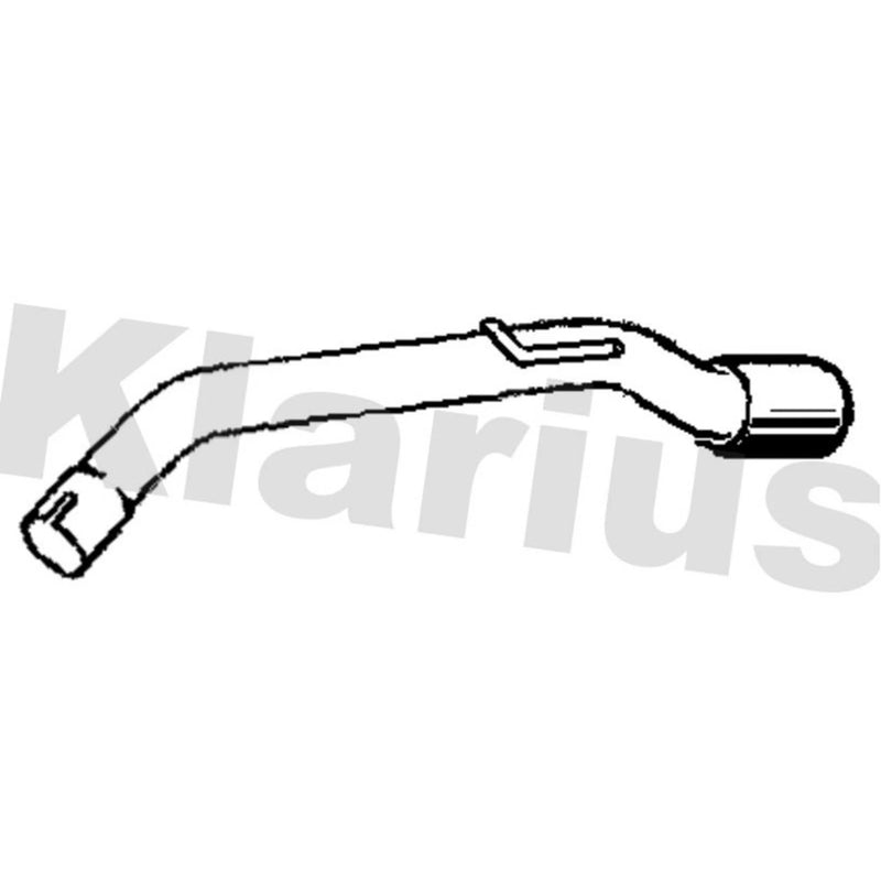 Klarius Exhaust Pipe OD fits Opel Adam 2012-2019 1.2