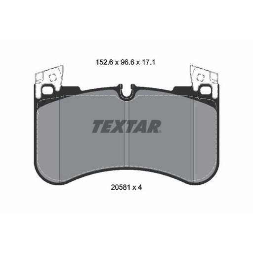 Textar Front Brake Pad Set 2058101