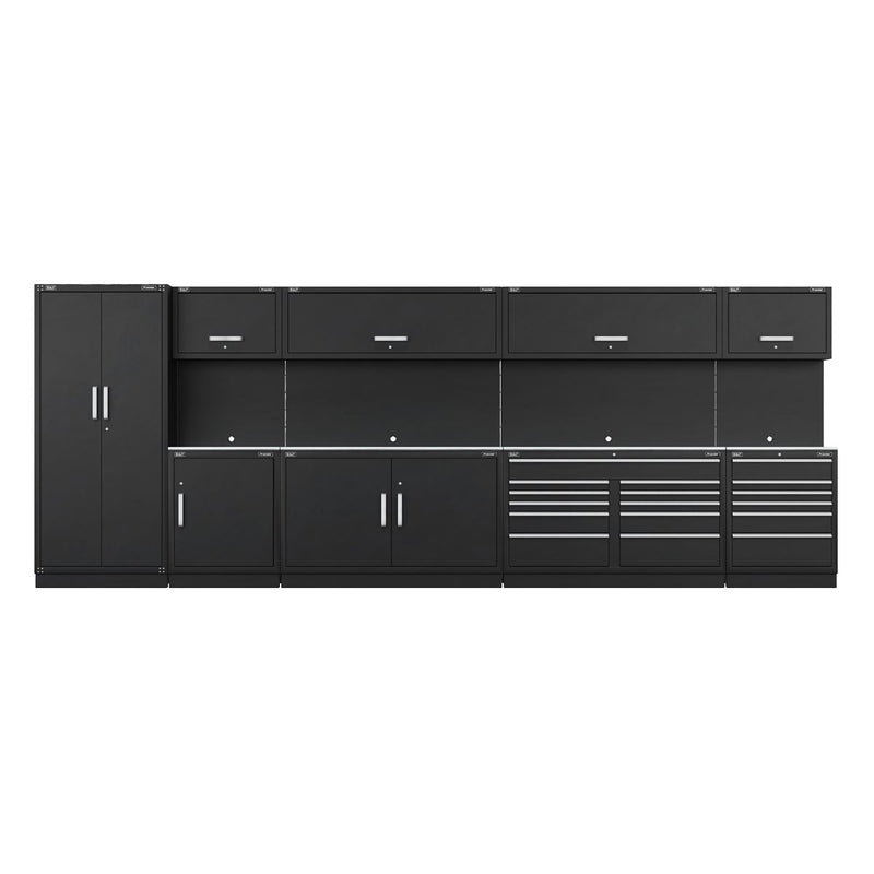 Sealey Premier Premier Storage System with Stainless Worktop 5.6m APMSSTEEL Sealey Premier - Dynamic Drive