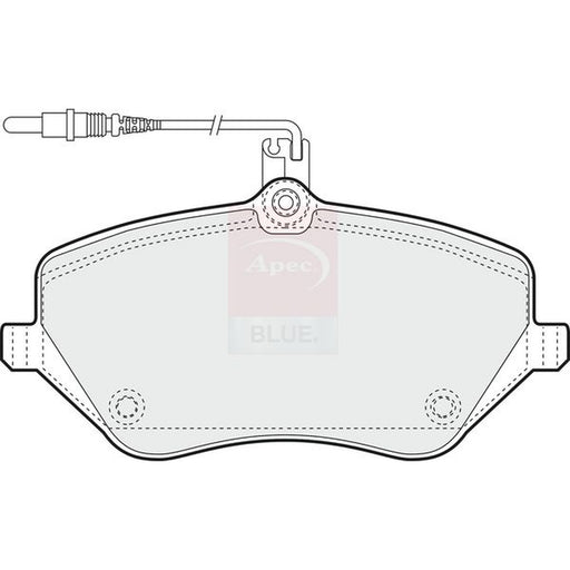 Apec Front Brake Pad Set fits Citroën C5 III 2008-2015 2.2 2.7 3.0
