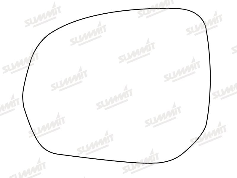 Summit Heated Base Plate With Standard Mirror Glass fits Peugeot 3008 09 to 17 LHS Summit - Bars 4 Cars