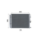 Mahle Air Conditioning Condenser fits Kia Soul II 2014-2018 1.6 2.0