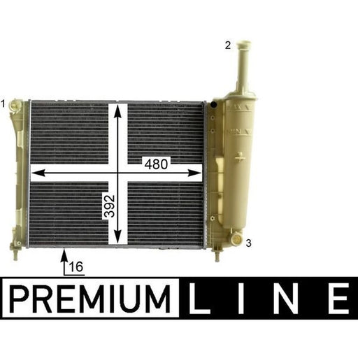 Mahle Engine Radiator fits Fiat Panda 2012 on 1.2