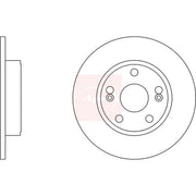 Apec Rear Brake Solid Discs & Pads fits Renault Safrane 1993-1996 3.0