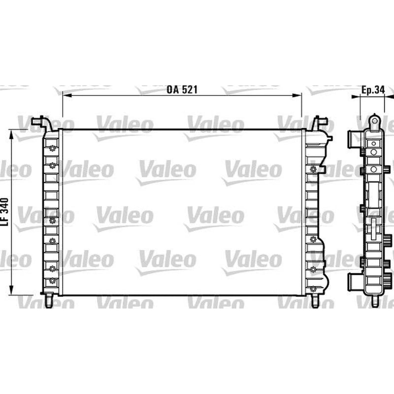 Valeo Engine Radiator 732007