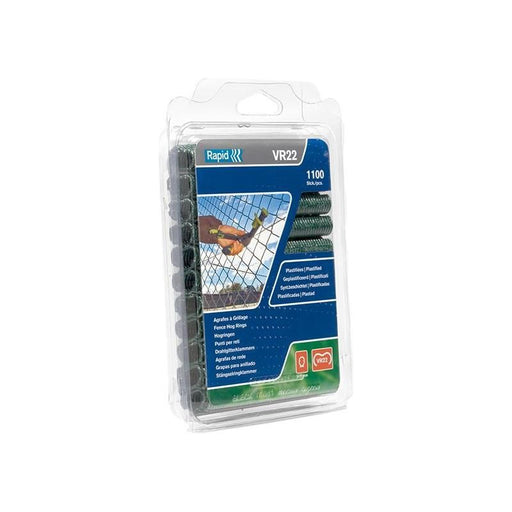 Rapid VR22 Fence Hog Rings Pack 1100 Green Rapid - NN4 Online