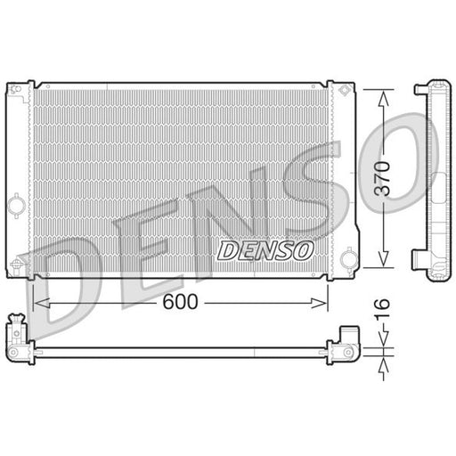 Denso Engine Radiator fits Toyota Auris 2010-2018 1.8