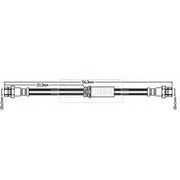 Borg & Beck Brake Hydraulic Hose Line Front Right BBH8052