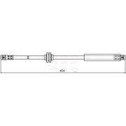 Apec Brake Hydraulic Hose Line Front fits Mercedes-Benz E-Class 2003-2008
