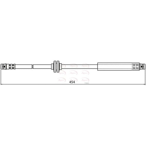 Apec Brake Hydraulic Hose Line Front HOS4037