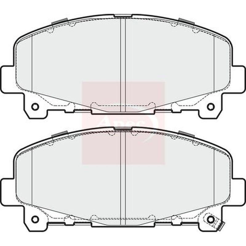 Apec Front Brake Vented Discs & Pads fits Honda Accord VIII 2008-2015 2.2 2.4