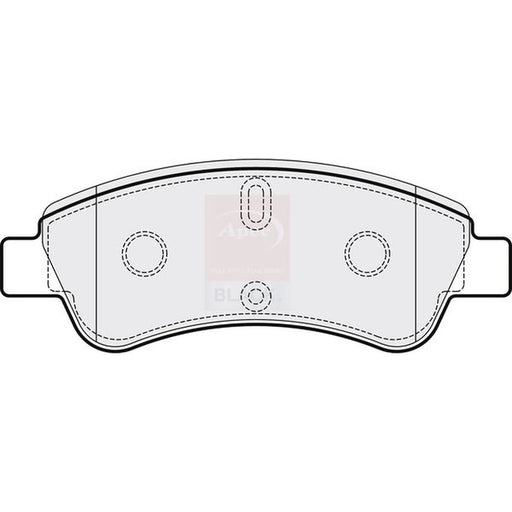 Apec Black Front Brake Pad Set fits Citroën Berlingo / Berlingo First 1996-2011