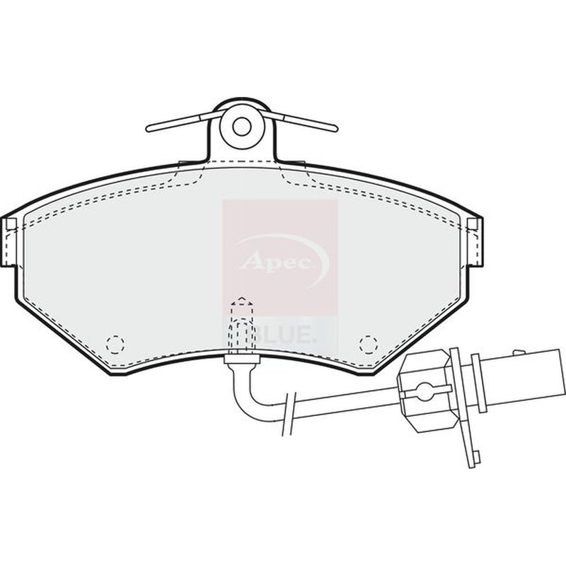 Apec Front Brake Pad Set fits Audi A4 B5 1994-2001 1.6 1.8 1.9