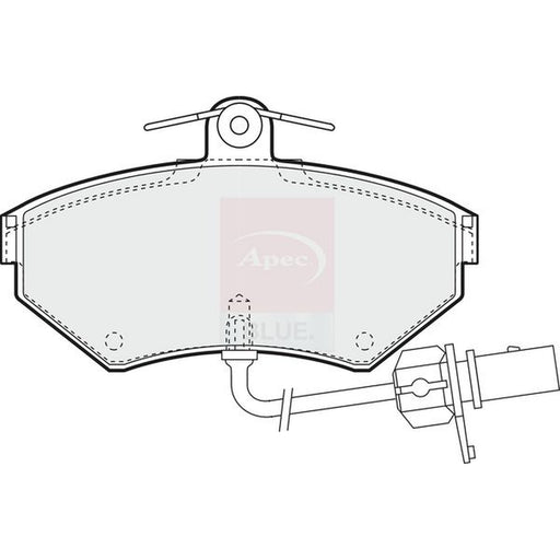 Apec Front Brake Pad Set fits Audi A4 B5 1994-2001 1.6 1.8 1.9
