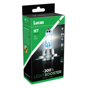 Lucas H7 12v LightBOOSTER 200% Brighter Upgrade Bulbs Headlight Headlamp Lucas - Dynamic Drive