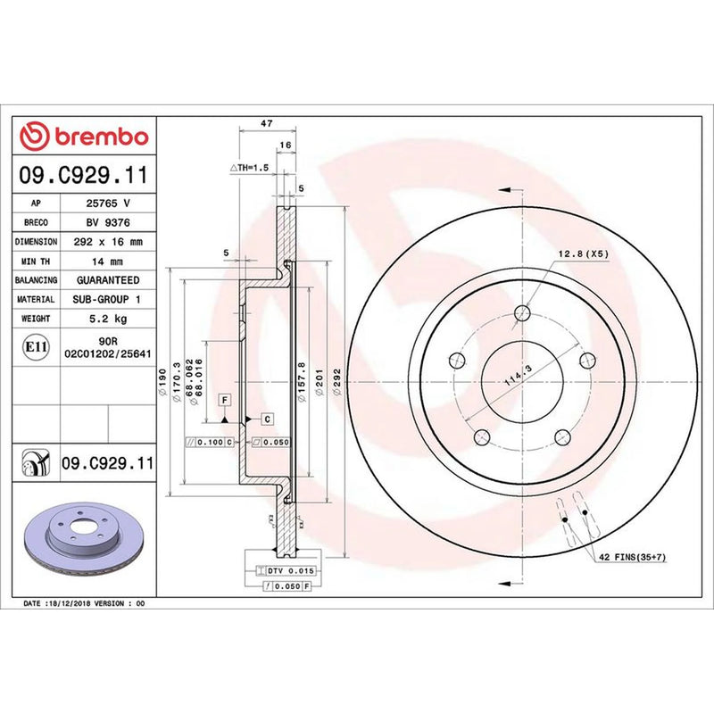 Brembo Front & Rear Brake Discs & Pads fits Nissan X-Trail 2014 on