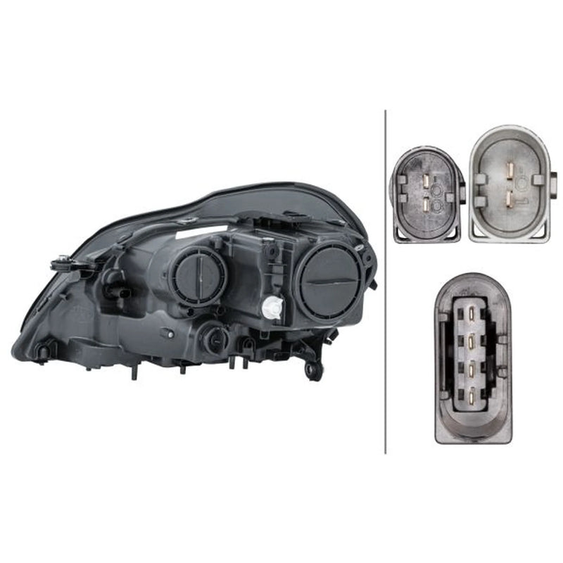 Hella Headlight Headlamp W5W Right fits Mercedes-Benz Gl-Class 2006-2012
