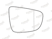 Summit Stick-On Standard Mirror Glass fits Kia Carens 13 to 17 RHS Summit - Bars 4 Cars
