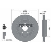 Textar 2 x Rear Brake Discs 92282003-x2