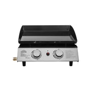 Dellonda 2 Burner 5kW Portable Gas Plancha - Stainless Steel Dellonda  - Dynamic Drive