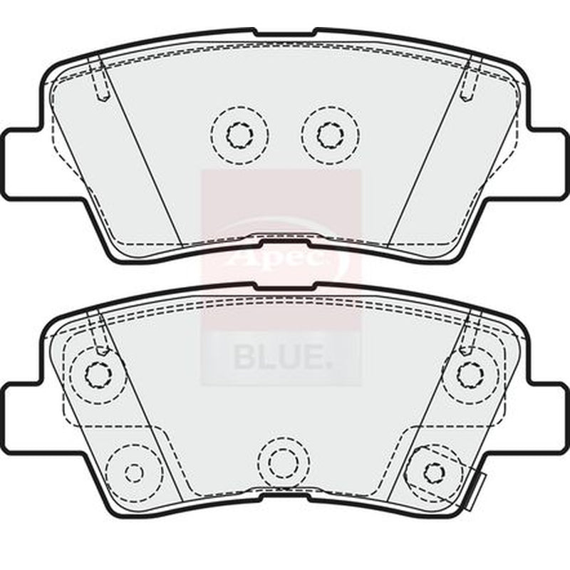 Apec Front & Rear Brake Discs & Pads fits Kia Soul II 2014-2018 1.6